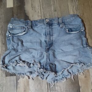 5/$25 SALE Celebrity Pink Light Blue Distressed Jean Shorts